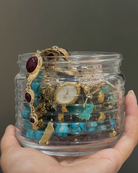 Chunky Jewellery Jar (8-10 items)