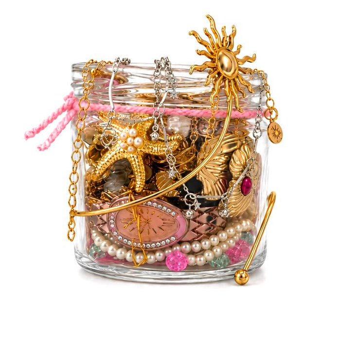 All-in-1 Jewellery Mystery Jar with Free Watch | 20 Pieces