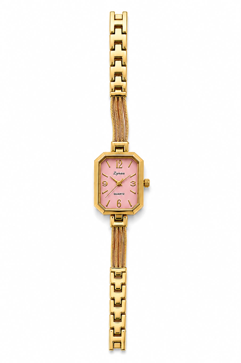 Dial Women Watch – Octagonal Case Multi-Strand Chain Bracelet | BlindBling